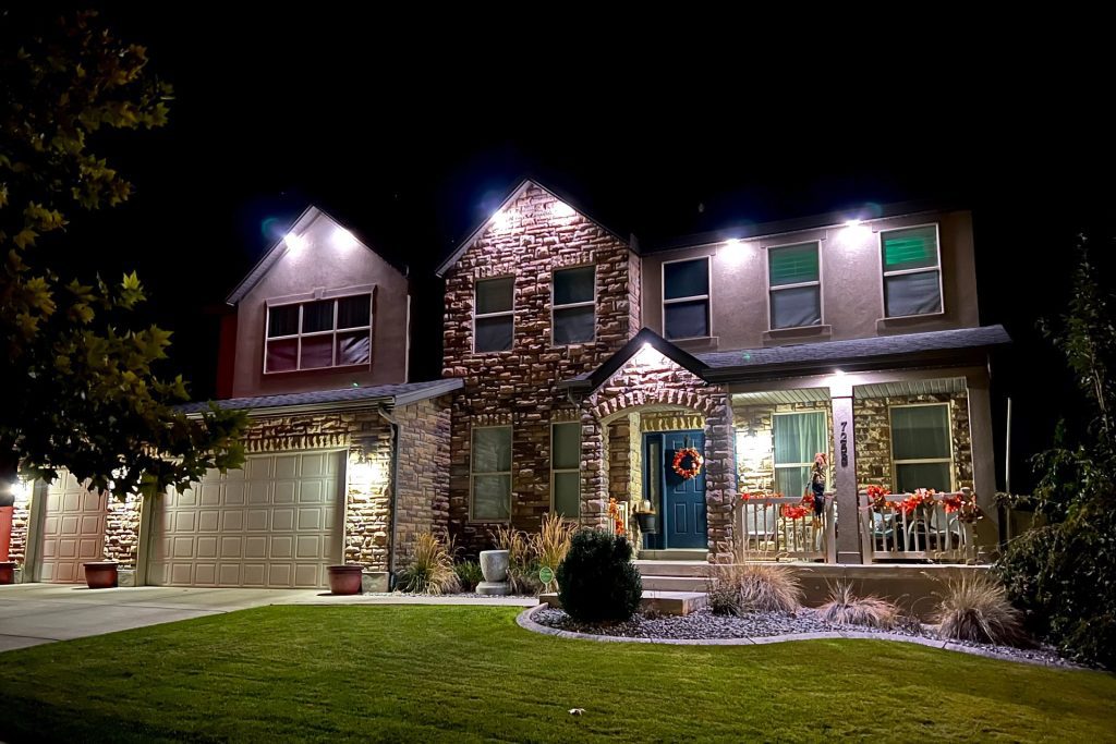 Permeant outdoor lights for security